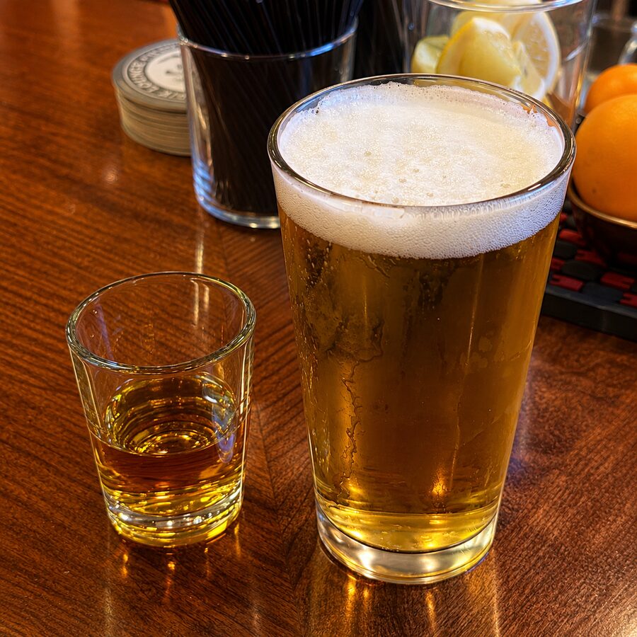 The Frank cocktail at The Archive Lounge — Shot & a Beer