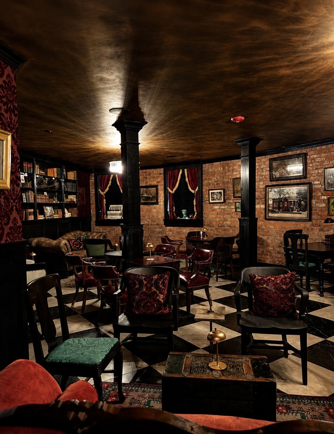 The interior of The Archive Lounge, a speakeasy in downtown St. Joseph, Michigan